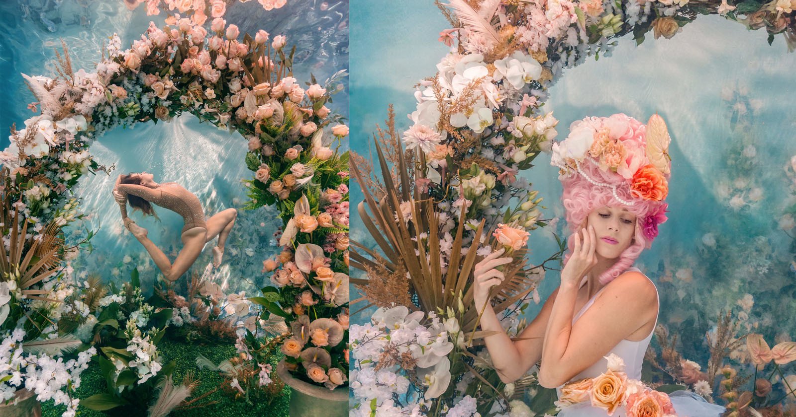 Gorgeous Underwater Garden Photo Shoot is ‘Bridgerton Meets Coral Reef’