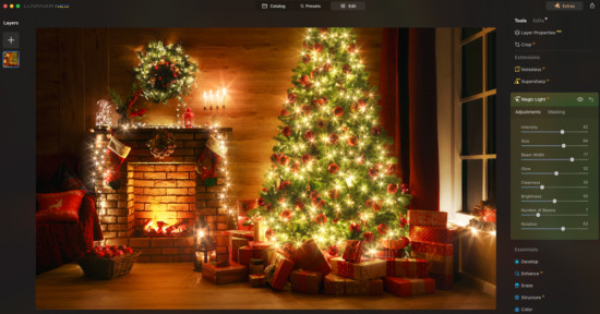 Use-Magic-Light-AI-with-Luminar-Neo-to-Enhance-YOur-Holiday-Images