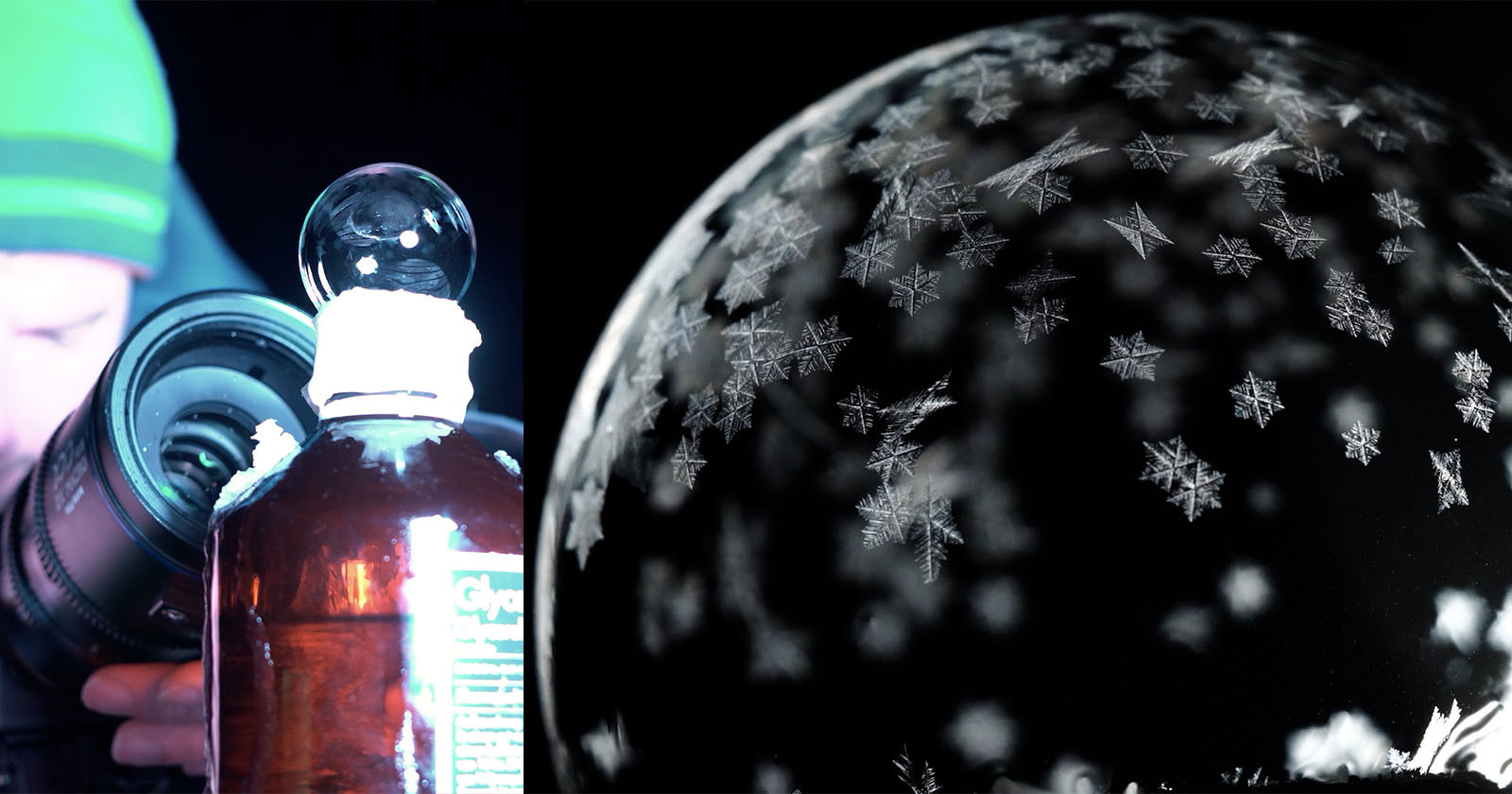 Photographer Waits Until Temperature Drops to 14F to Capture Frozen Soap Bubbles
