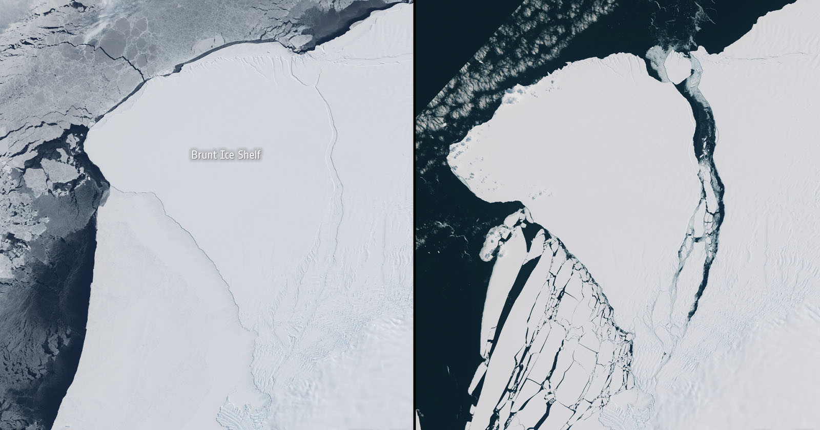 Photos Show City-Sized Ice Chunk Breaking Away from Arctic Shelf