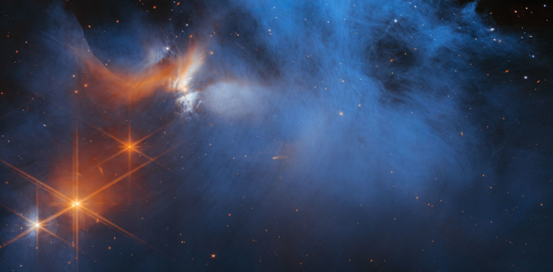 James Webb Photo of a Dark Molecular Cloud