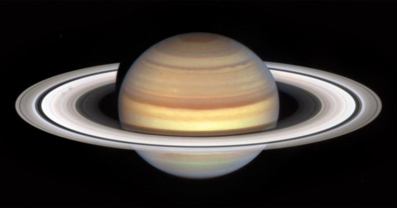 NASA Hubble Saturn Spokes