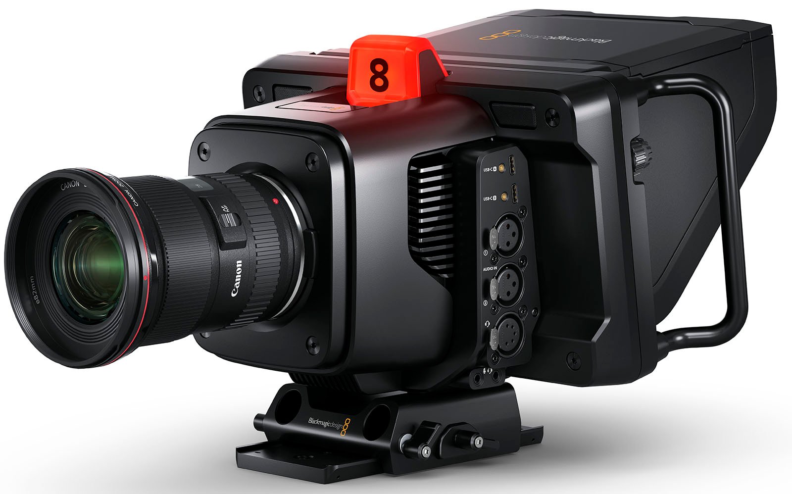 Blackmagic Studio Camera 6K Pro Features EF Mount and Live 