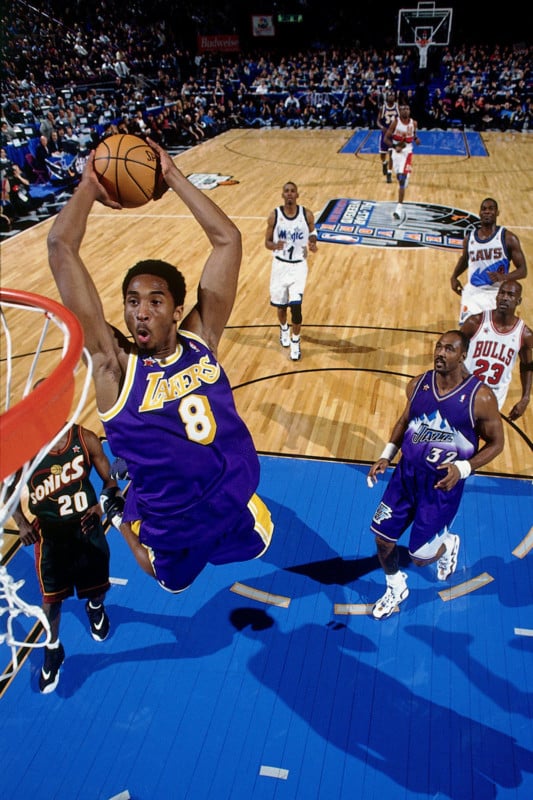 2011-12 Hoops - Slam Dunk Champion #8 Kobe Bryant