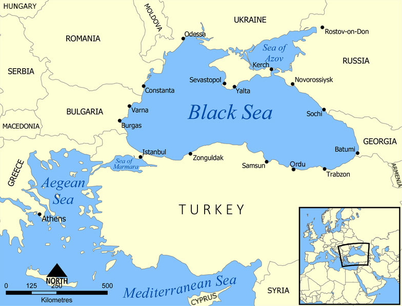 maps of the Black Sea