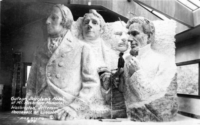 plaster of Mount Rushmore