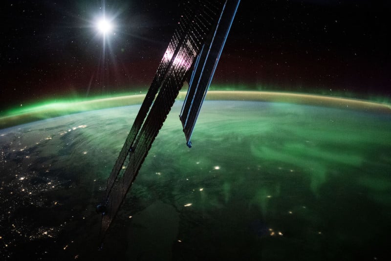 Aurora captured from the ISS