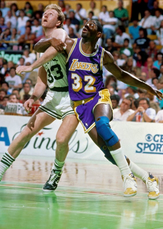 Magic Johnson Action Portrait by Andrew D. Bernstein