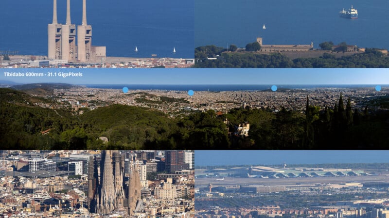 Barcelona gigapixel virtual tour