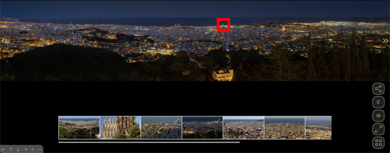 Visite virtuelle gigapixels de Barcelone