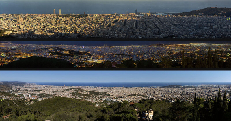 Visite virtuelle gigapixels de Barcelone