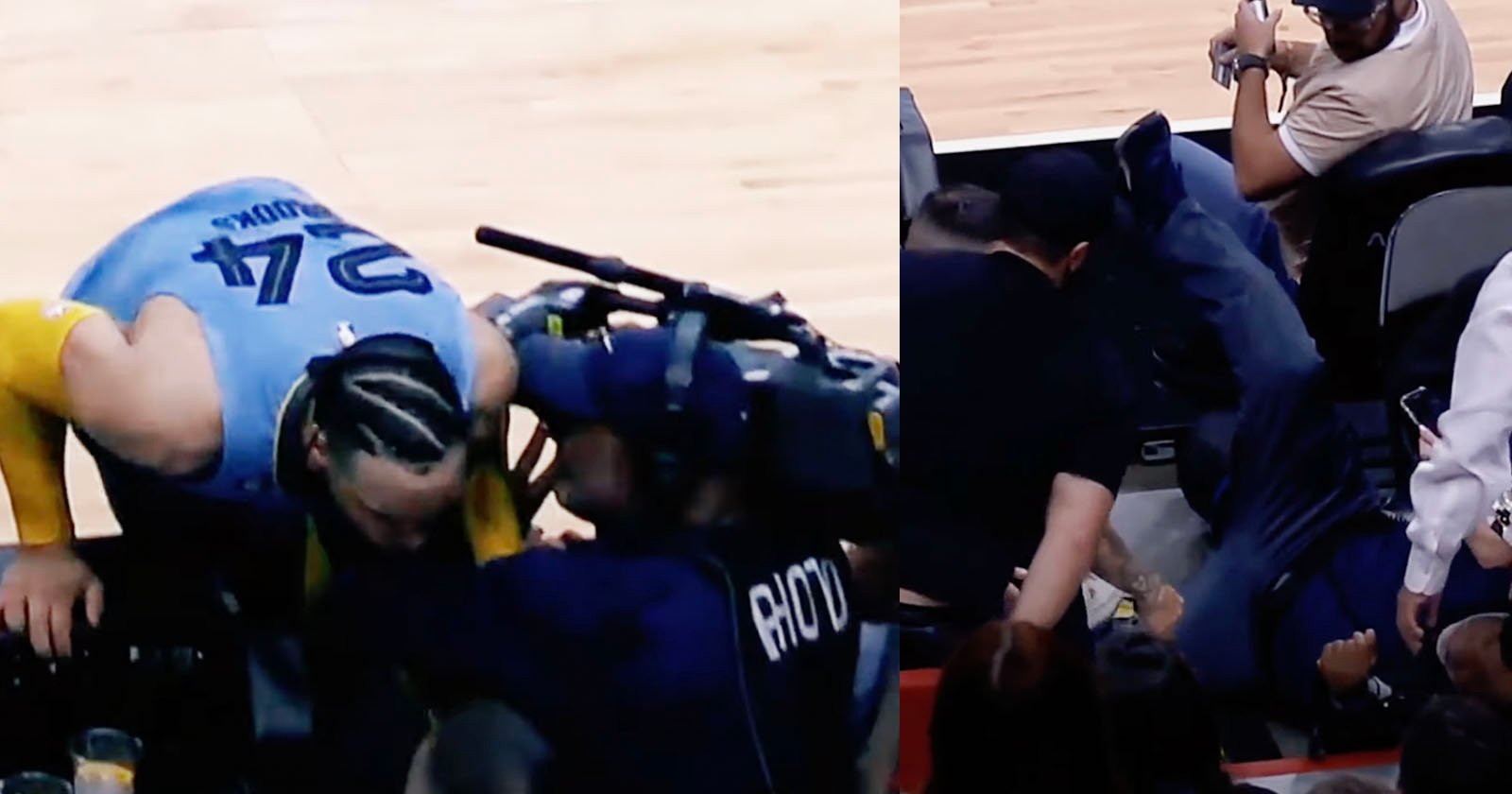 NBA fines Grizzlies' Dillon Brooks $35,000 for shoving camera person to the  ground