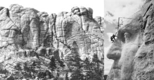 Mount Rushmore before it was carved