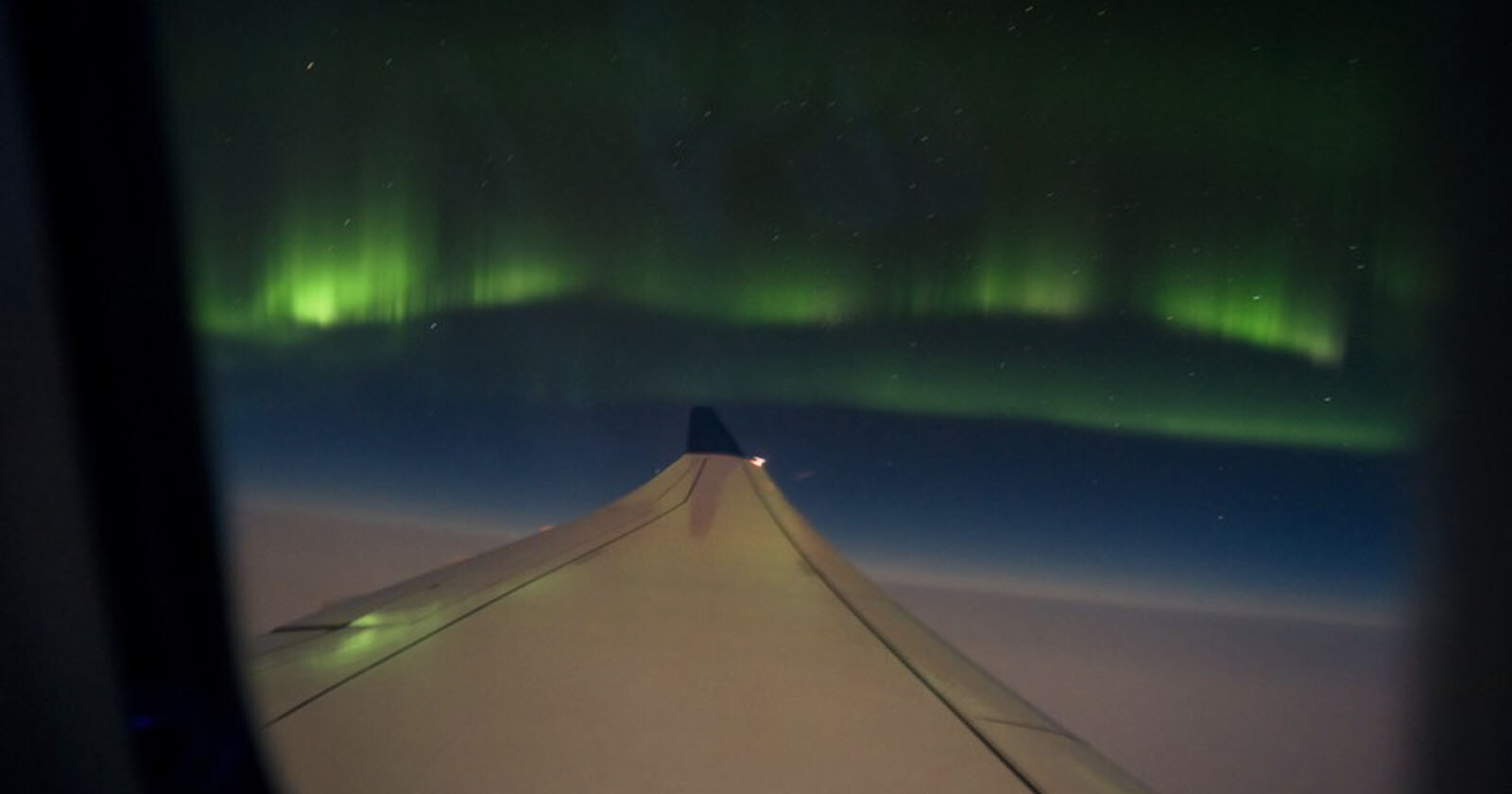 Olympic Athlete Captures Impressive Photo of Northern Lights from Airplane