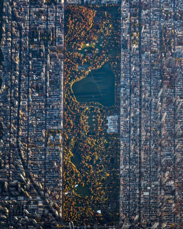 Aerial view of New York City