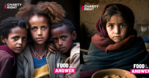AI images used on a Charity advert