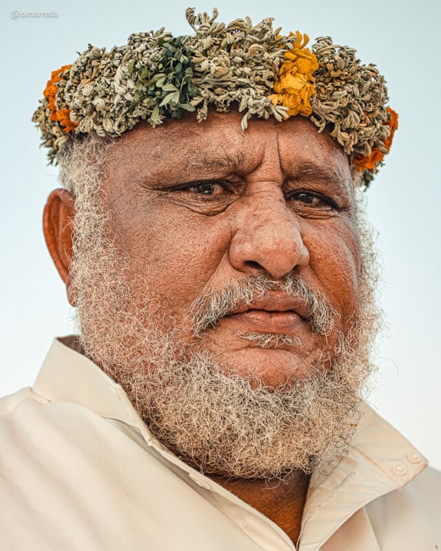 Flower men of Saudi Arabia