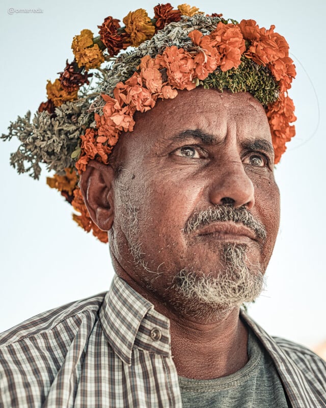 Flower men of Saudi Arabia