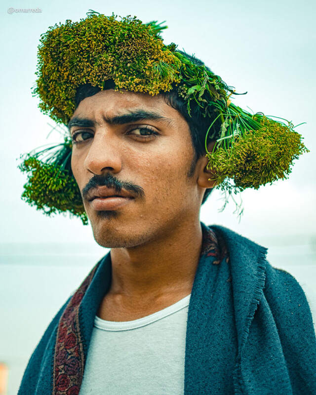 Flower men of Saudi Arabia