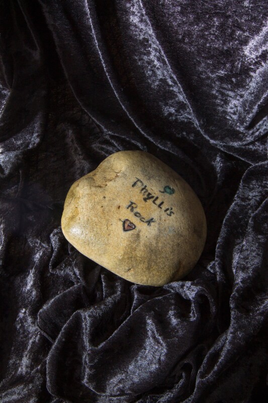 messages written on a rock