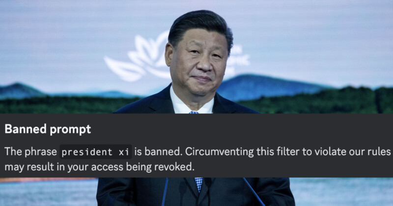 President XI banned from Midjourney