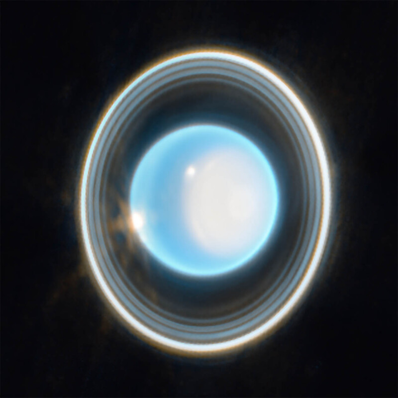 Uranus photographié par Webb