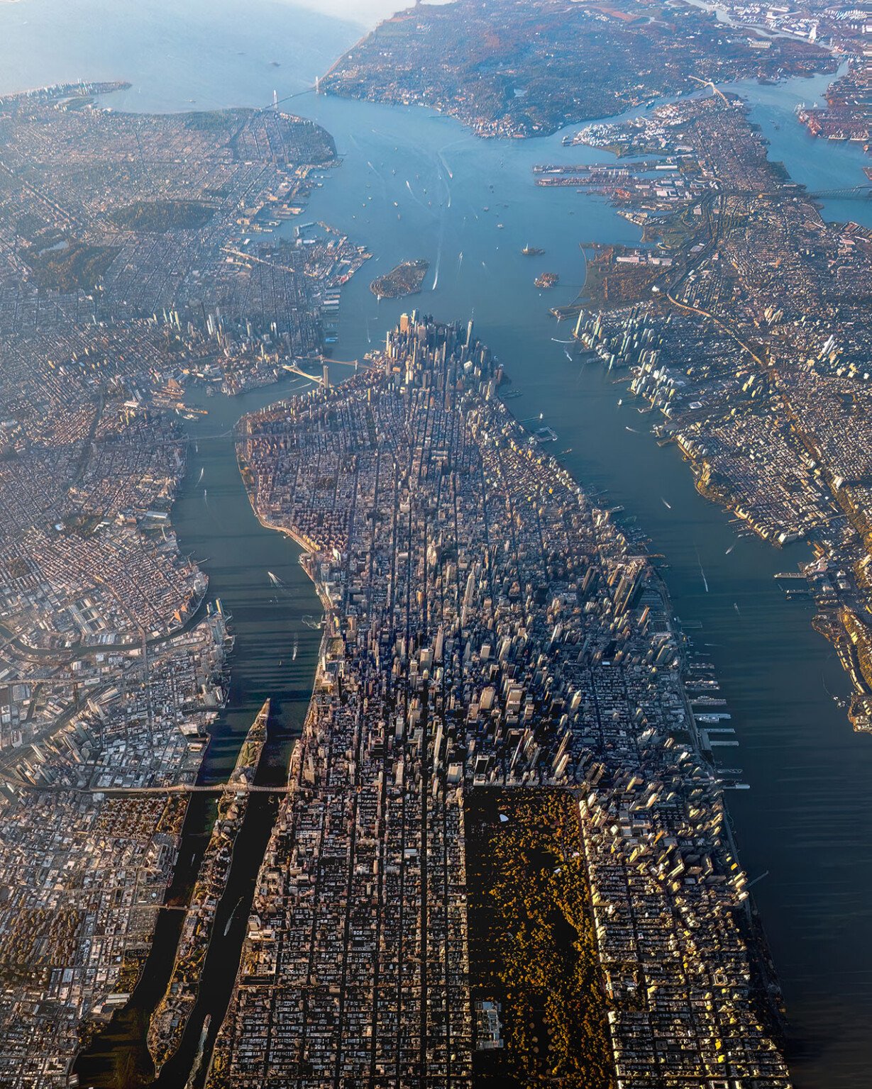 Epic Photos of Manhattan Taken from Open Door Helicopter Three Miles ...