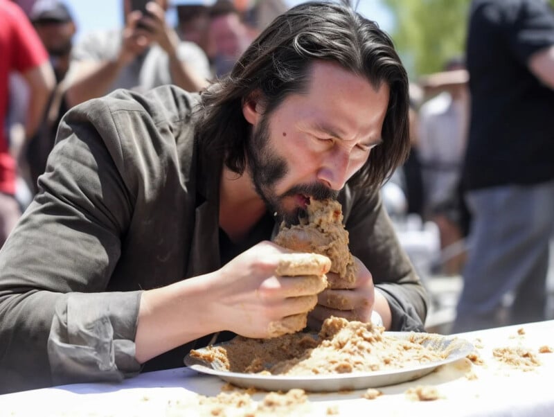 Celebrity concrete eating contest