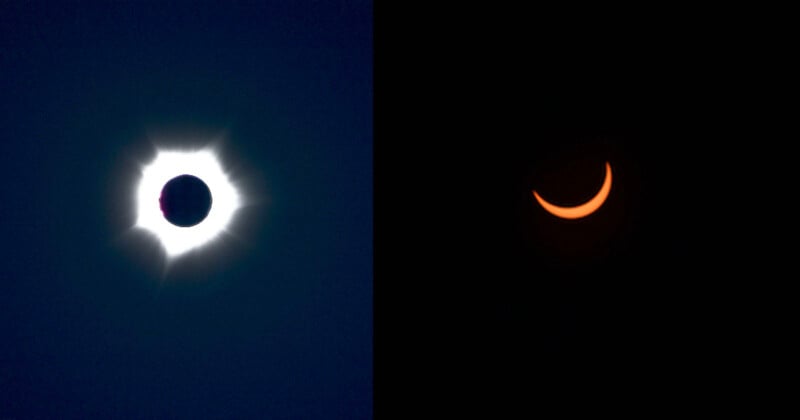 Immagini di eclissi solari ibride che si verificheranno solo 7 volte in questo secolo