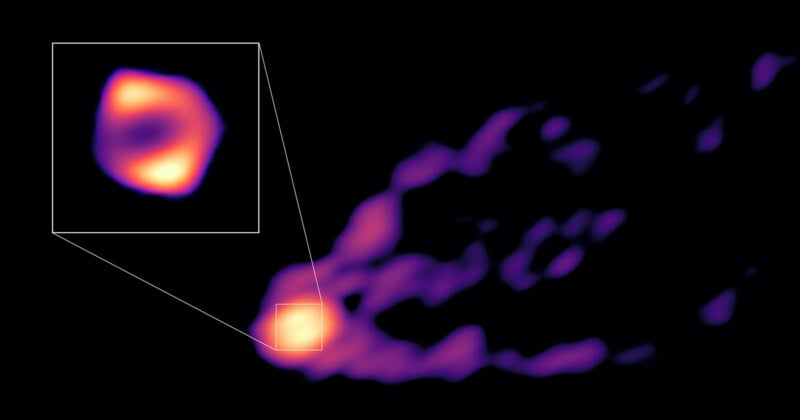 Image grand angle du trou noir supermassif au centre de Messier 87
