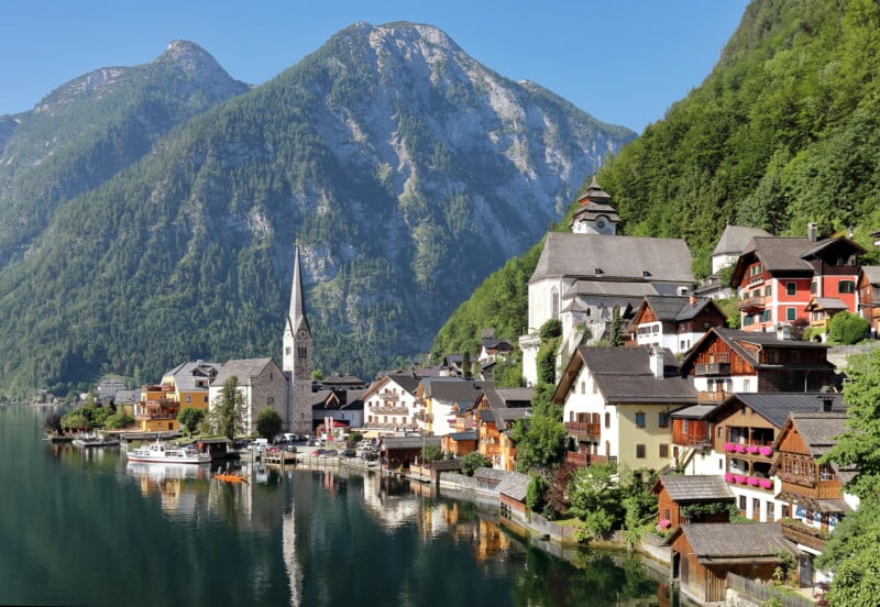 The picturesque Austrian town of Hallstatt 