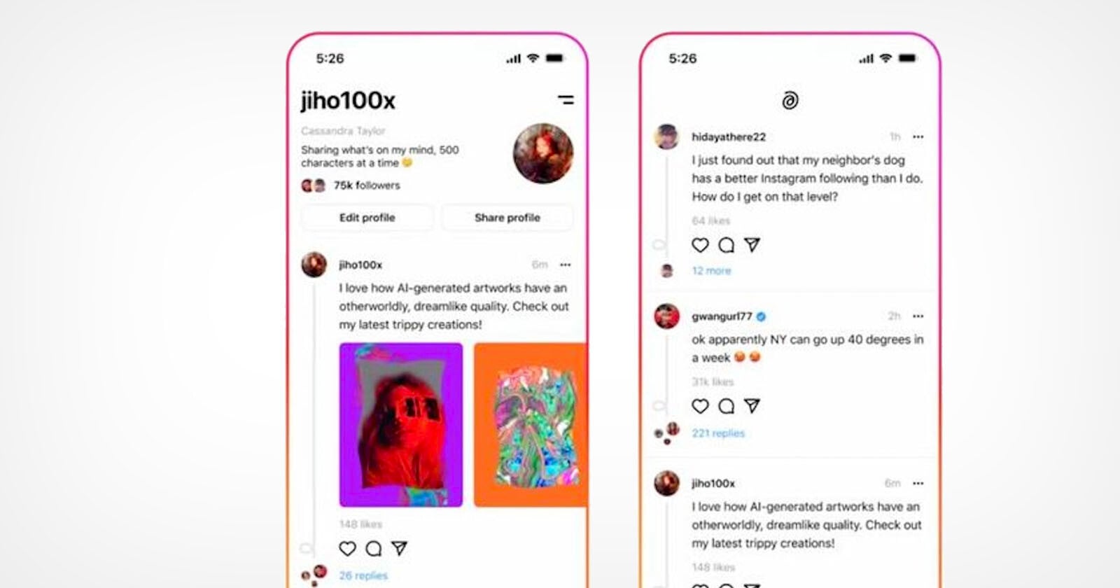 Leaked Image Shows What Instagram's New Twitter Competitor Looks Like