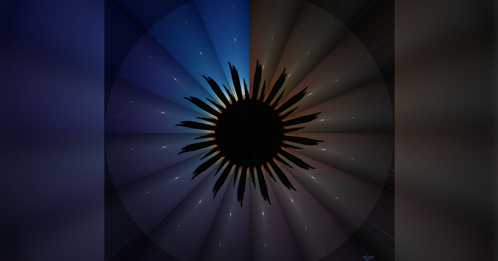 Photographer’s ‘Stellar Flower’ Shows Night Sky Changes in 360 Degrees