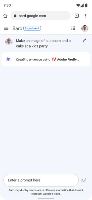 Adobe Firefly and Express integrating with Bard by Google