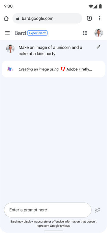 Adobe Firefly and Express integrating with Bard by Google