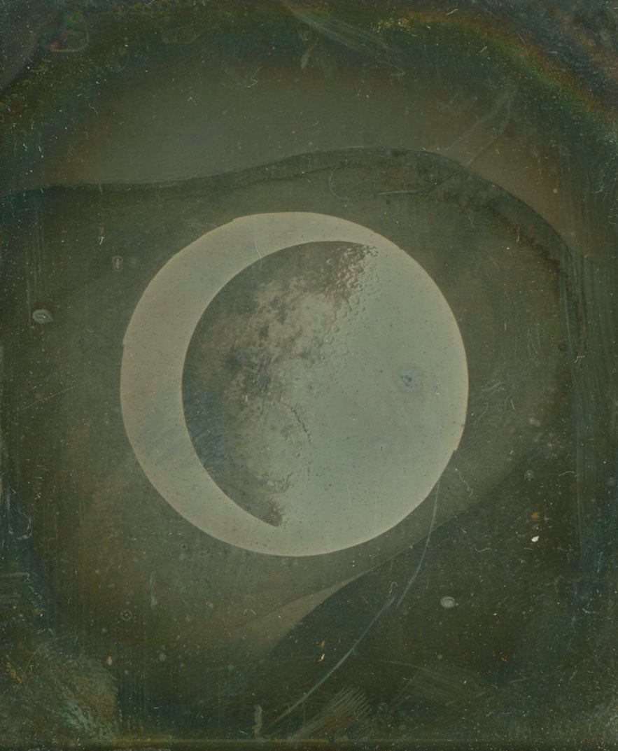 Photo de la lune de 1840