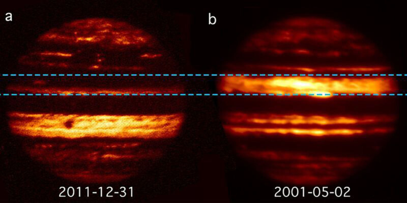 Des chercheurs expliquent les rayures changeantes de Jupiter