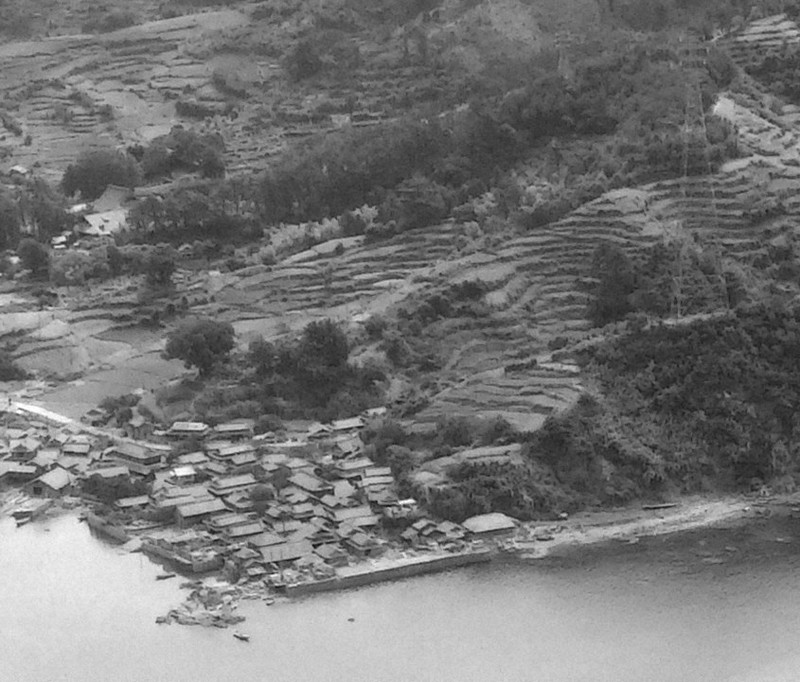 Cette photo prise par l'armée américaine le 28 août 1945 et fournie par la division de recherche photographique de la Fondation Nagasaki pour la promotion de la paix montre la zone où Chiyoko Iwanaga a subi le bombardement atomique