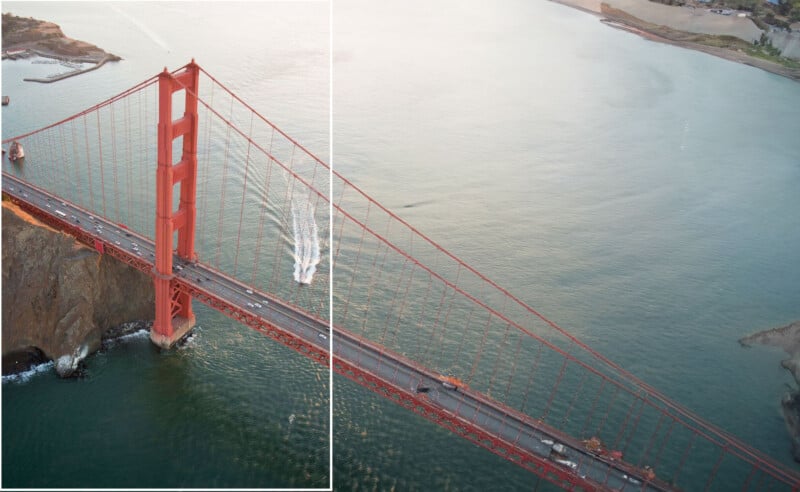 Le Golden Gate Bridge étendu avec l'IA