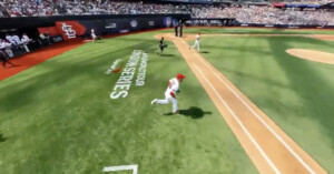 Baseball meets video game