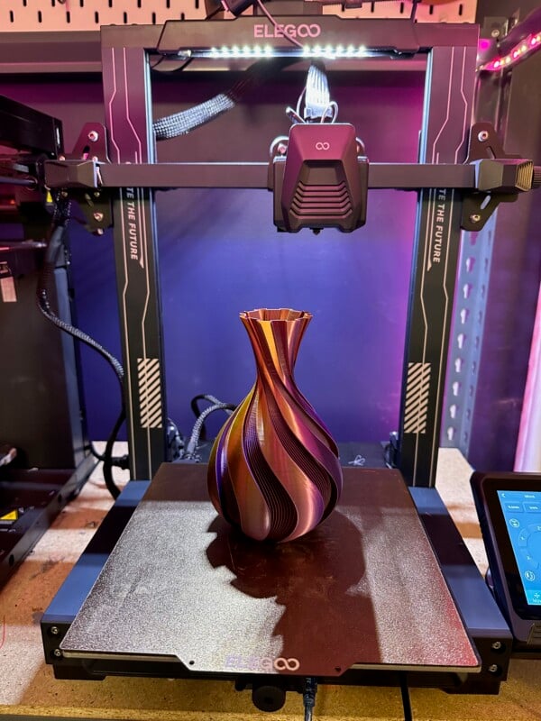 Vase printed by 3D printer Neptune 3