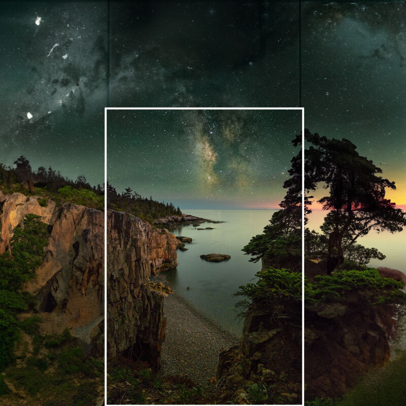 Nightime image extended by AI
