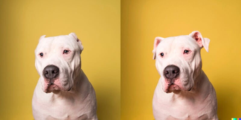 a dog with cropped ears