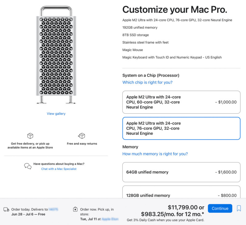 Mac Pro price