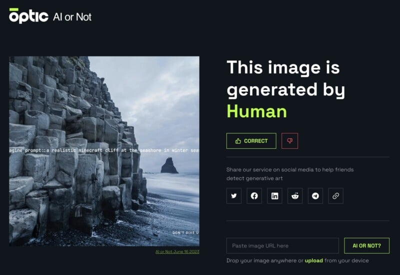 AI or Not' is a Free Web App That Claims to Detect AI Generated Photos