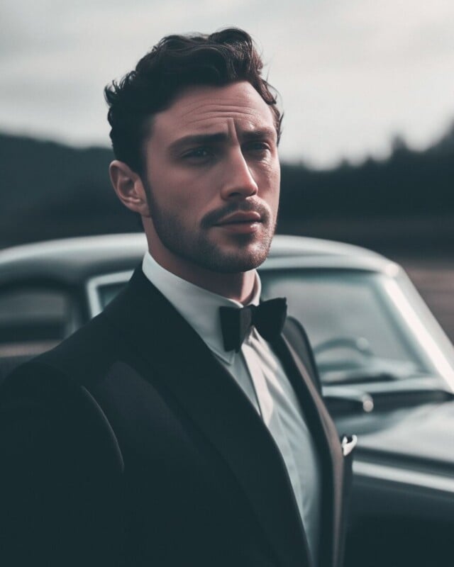 Rumored frontrunner Aaron Taylor-Johnson as James Bond