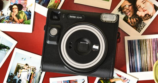 Fujifilm Instax SQ40 instant camera.
