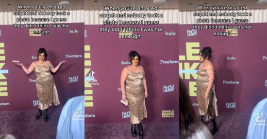 Influencer snubbed by photographers red carpet tiktok