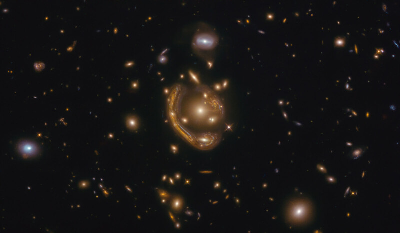 Hubble gravitational lensing