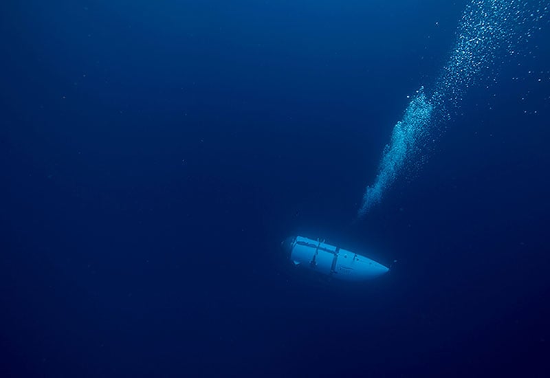 Titan submersible descending